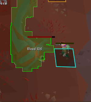 Visual bloodwood plugin showing Bloodwood tree is bleeding.