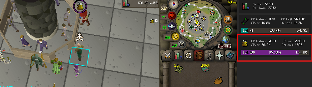 forester ration xph.webp Cooking XP per hour when creating Forester's rations.