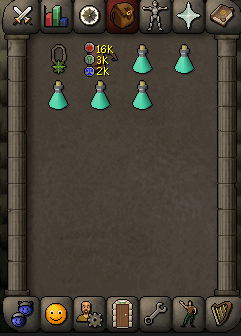 Inventory setup for killing Dust devils.