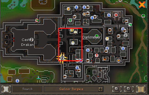 Map showing location of Vyrewatch sentinels in Darkmeyer.