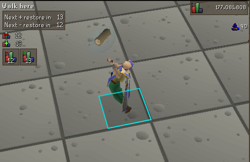 Casting the Lunar spell Plankmake.