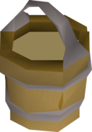 Collecting Bucket Of Sands