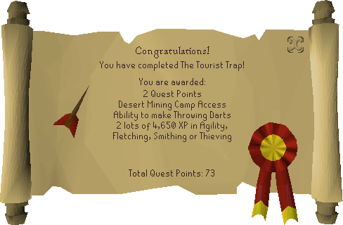 tourist trap quest.png tourist trap quest completion