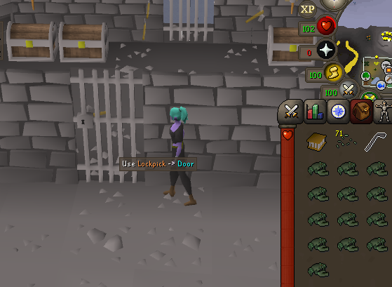 lockpick usage in wilderness dark crabs