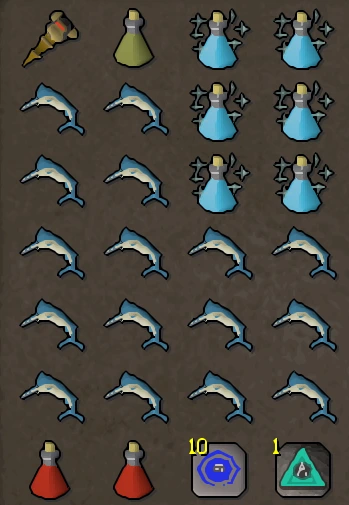mm1 no overhead invent.webp an image showing a standard inventory setup for no overhead chinning in osrs