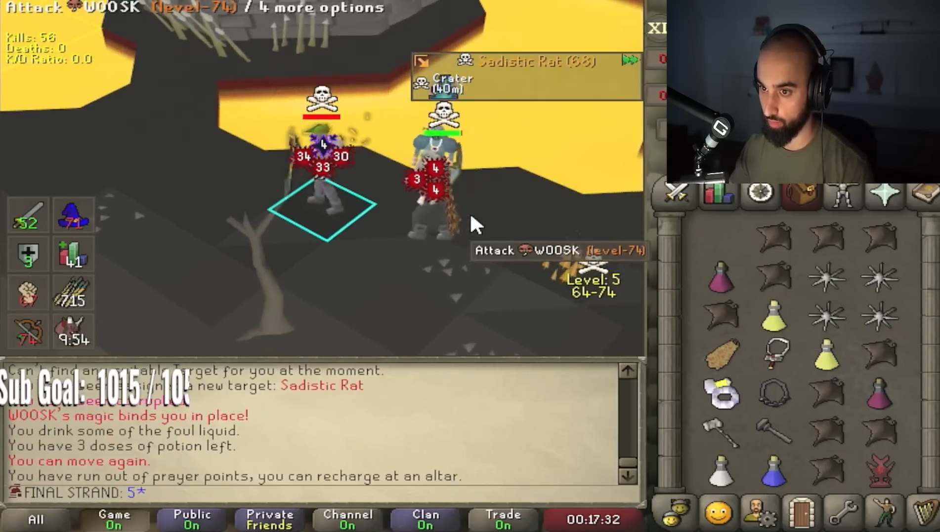 odablock hcim death 1 at bounty hunter by a rusher
