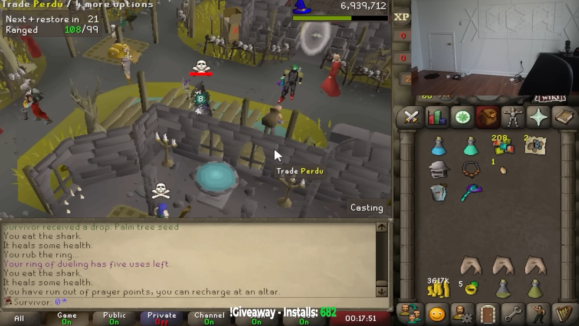 odablock dying on an osrs hcim account