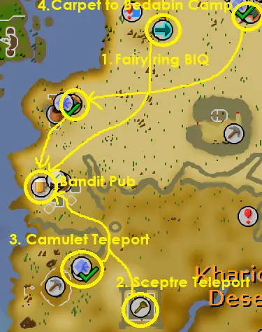 Bandit pub map.webp an image showing a map of how to get to bandits for bursting in osrs