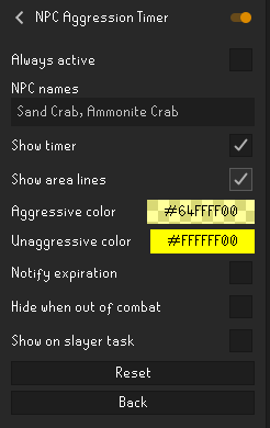 npc agression timer.webp npc agression timer runelite plugin