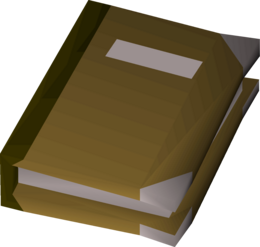 Ash covered tome