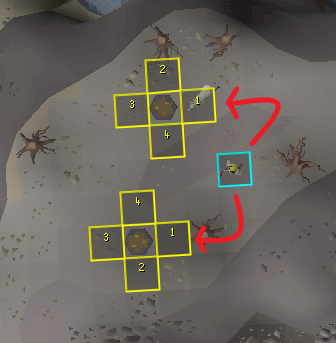 tiles marked at golem crafting