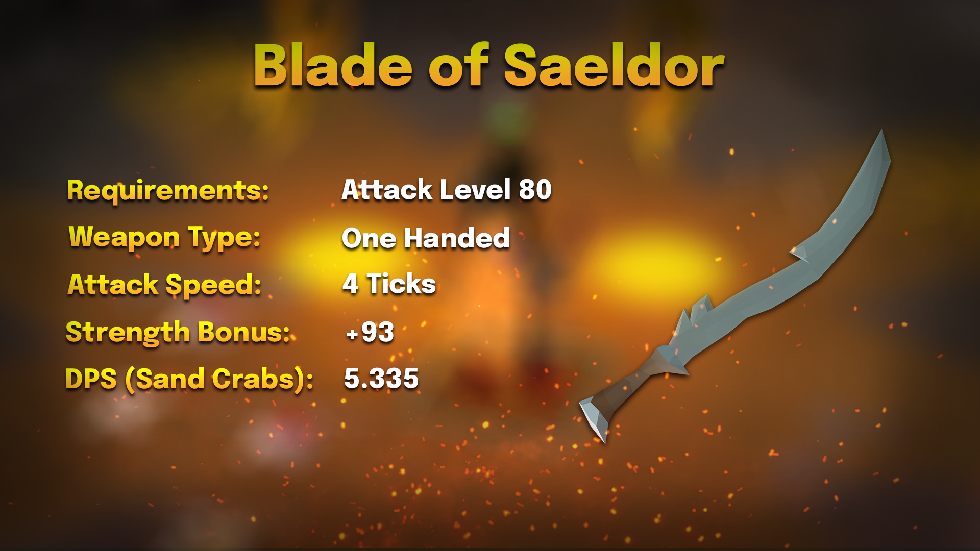 blade of saeldor stats