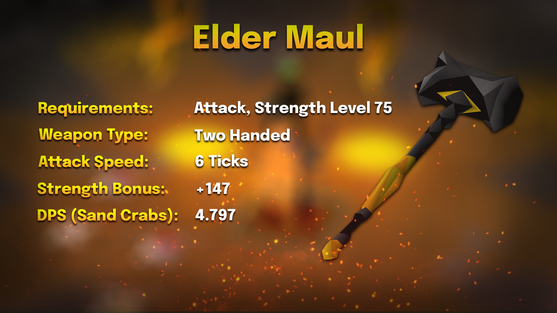 elder maul stats for strength training