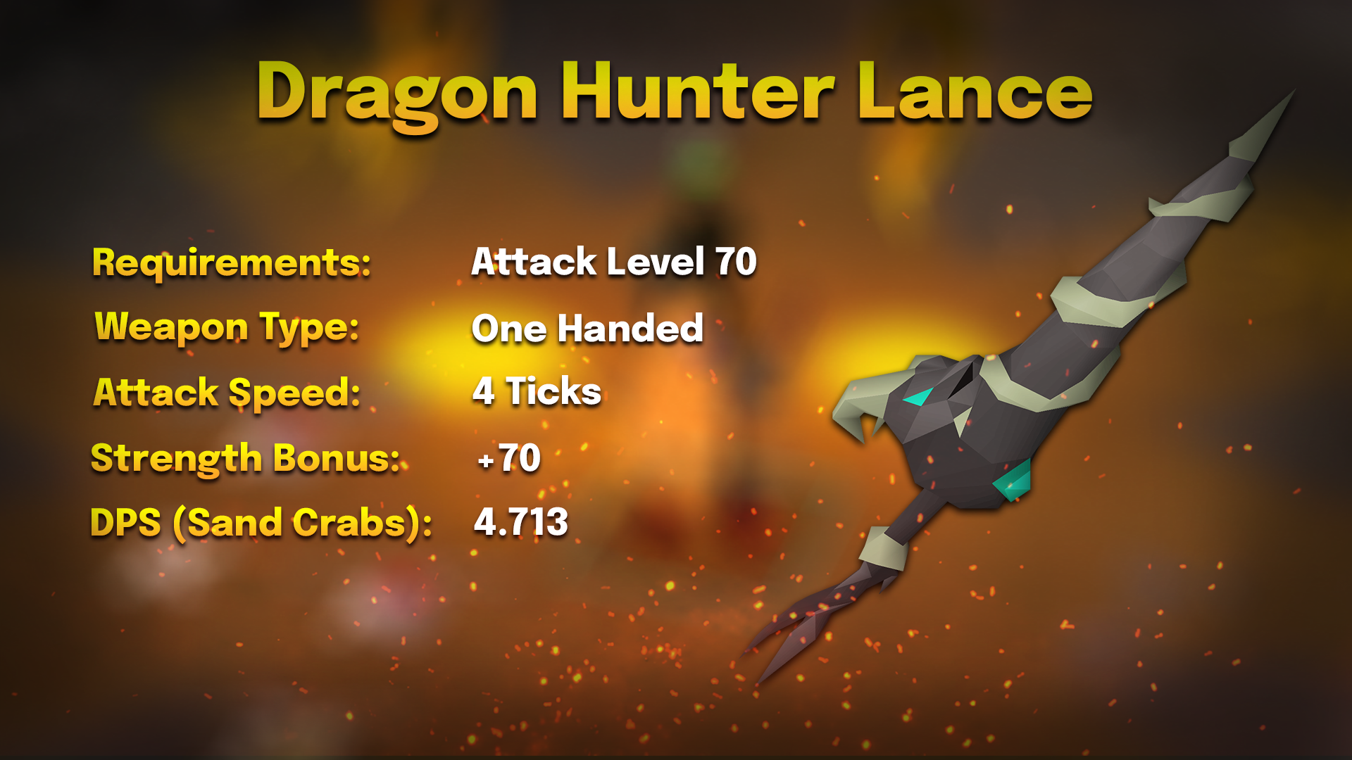 dragon hunter lance stats for strength training