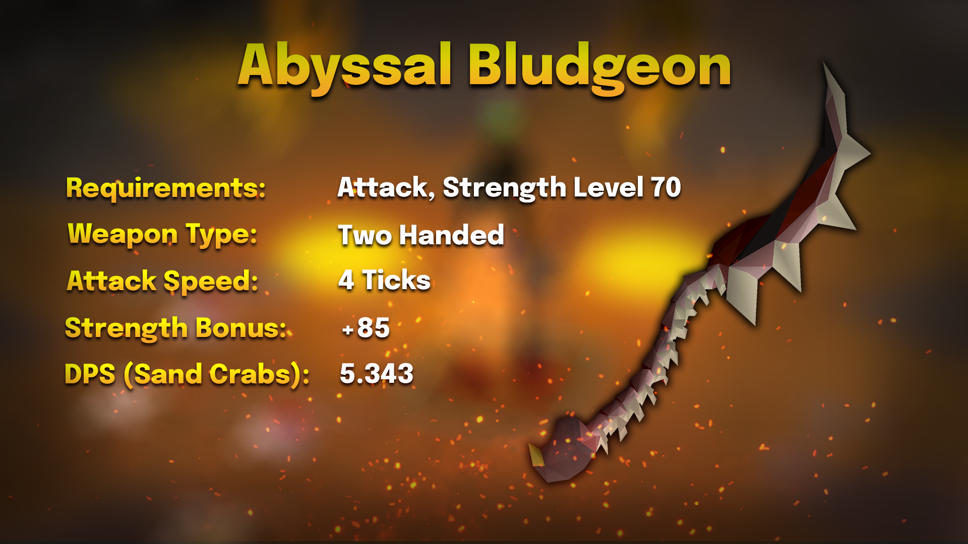 abyssal bludgeon stats for strength training