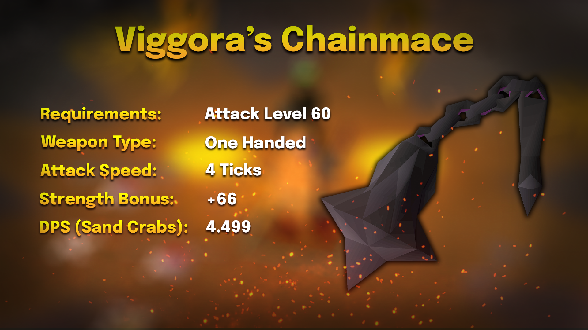 viggora chainmace stats for strength training