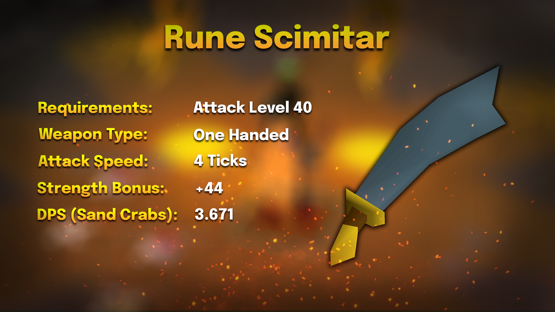 rune scimitar stats for strength training