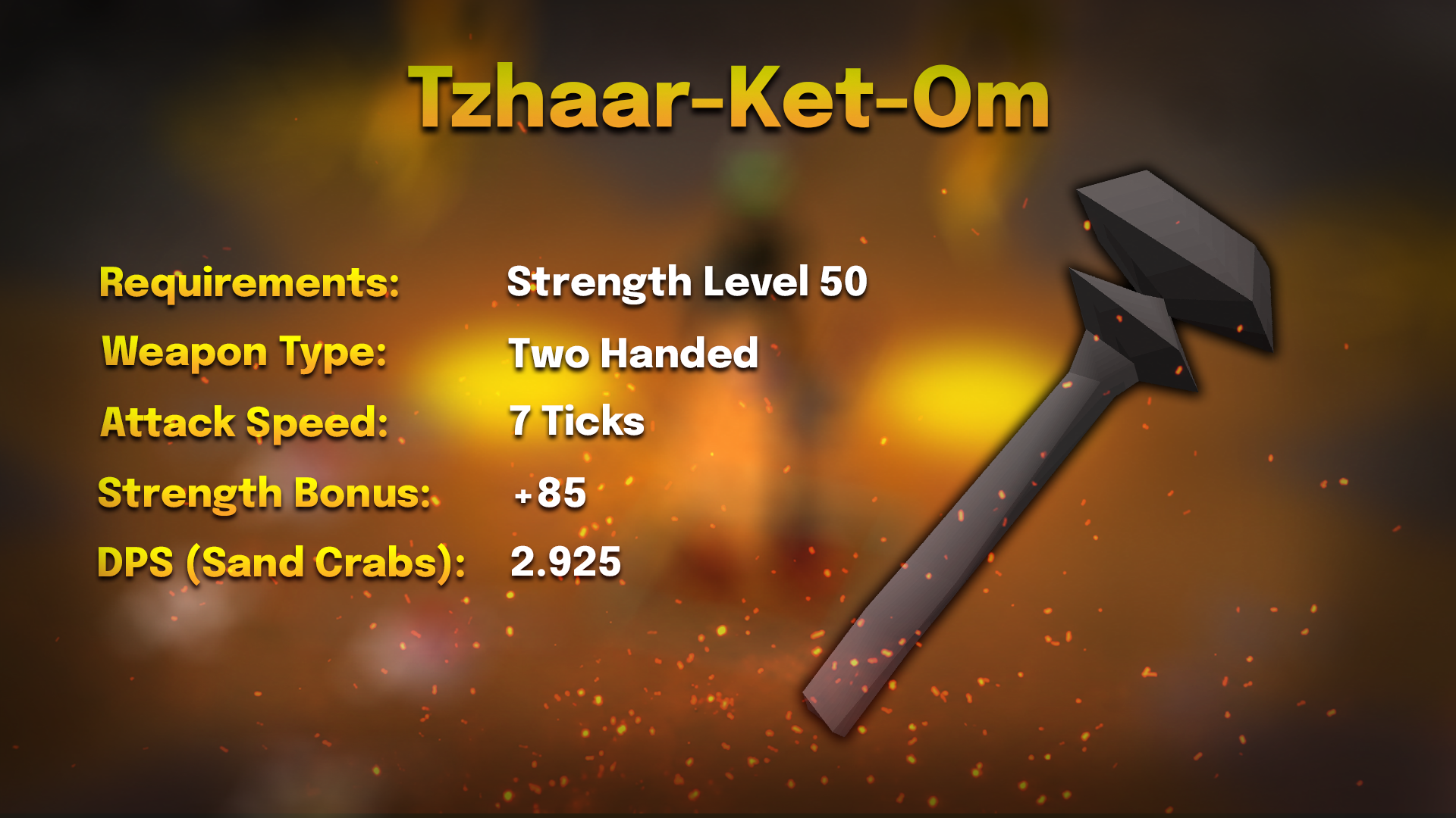tzhaar ket om stats for strength training
