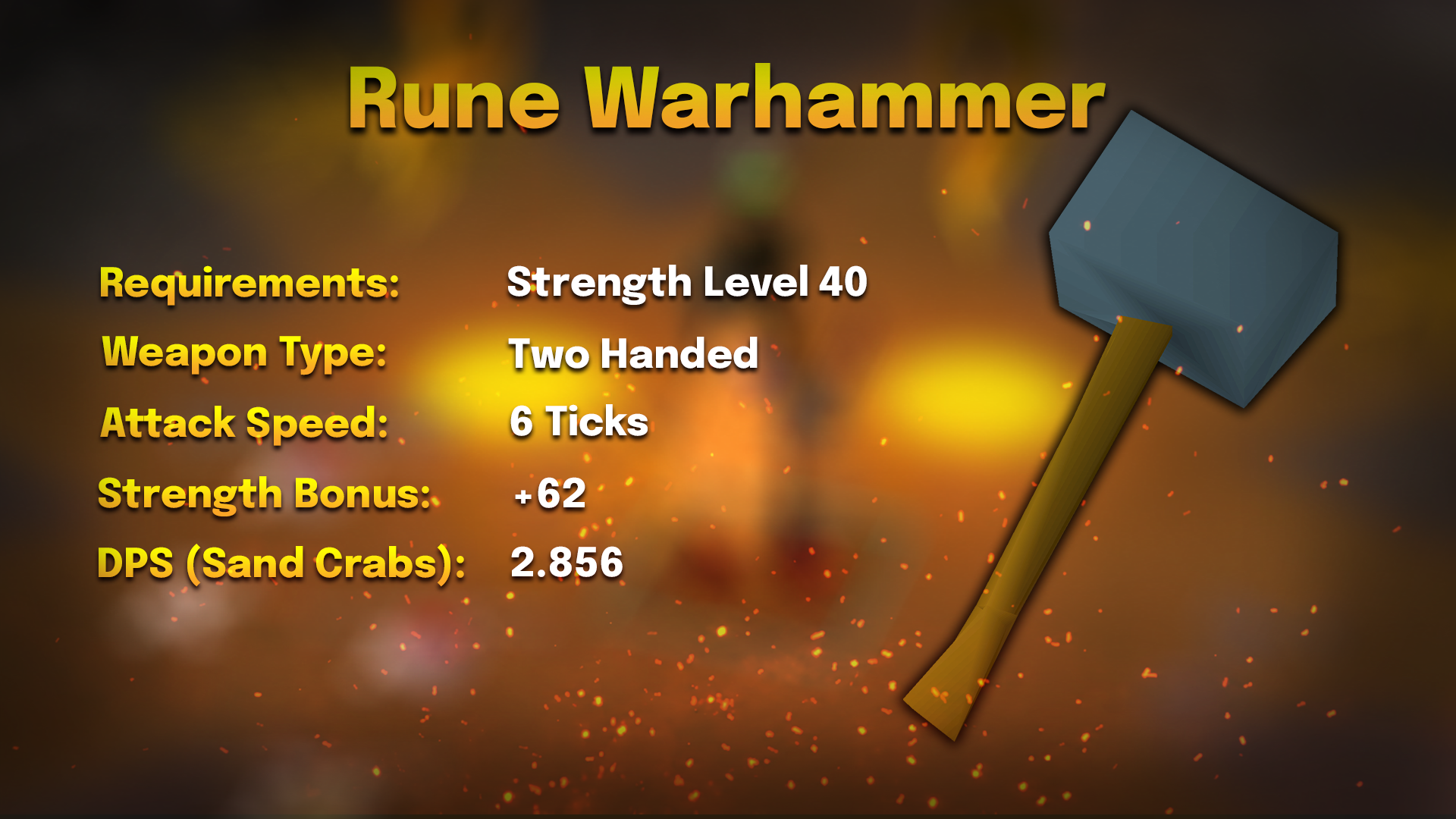 rune warhammer stats for strength training