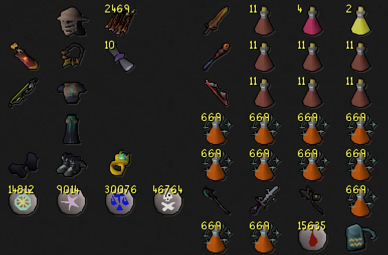 Full high-end inventory and equipment setup for 100+ Delves at Doom of Mokhaiotl