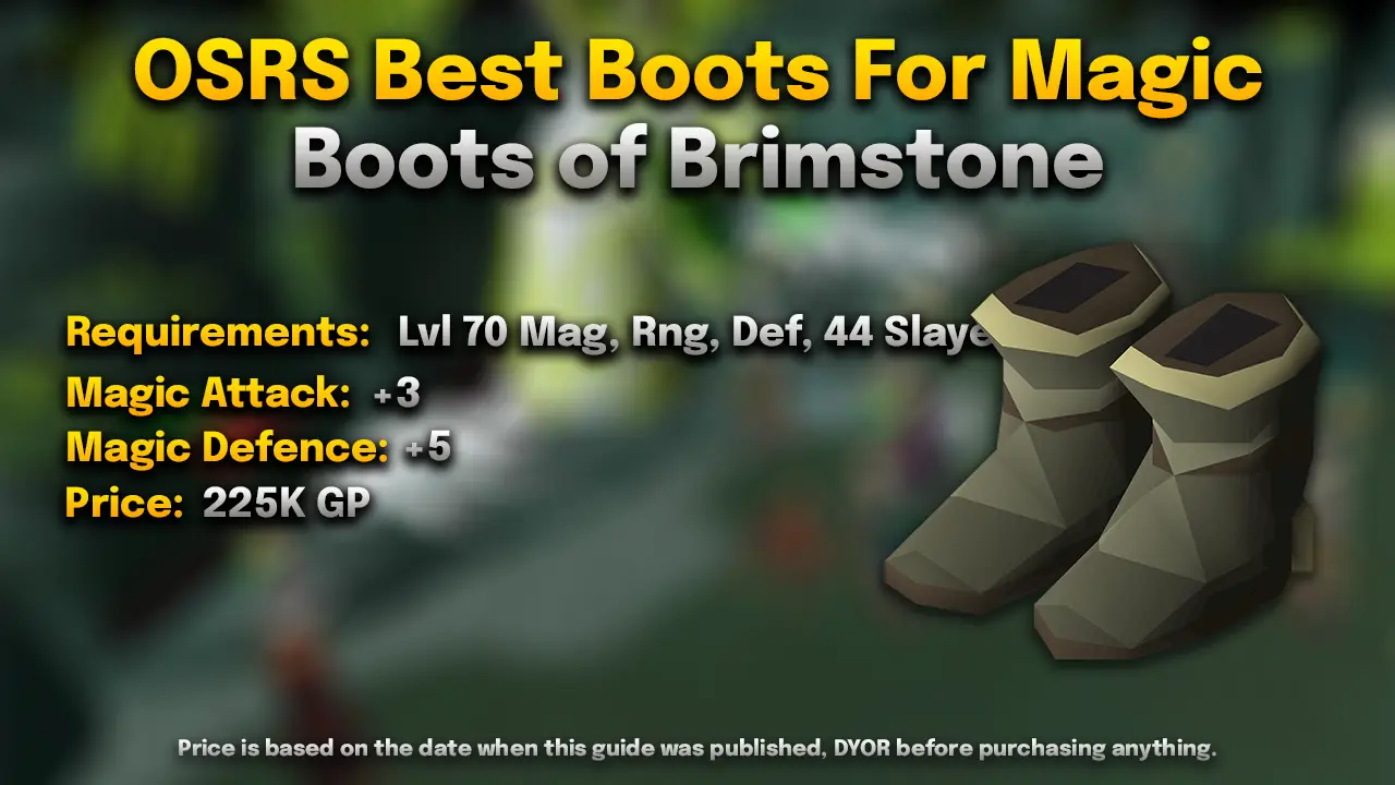 brimstone boots for magic