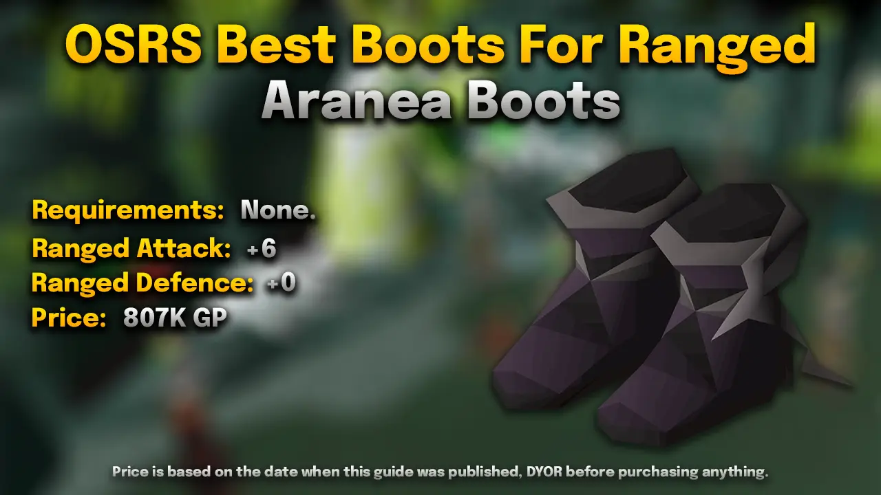 aranea boots for ranged