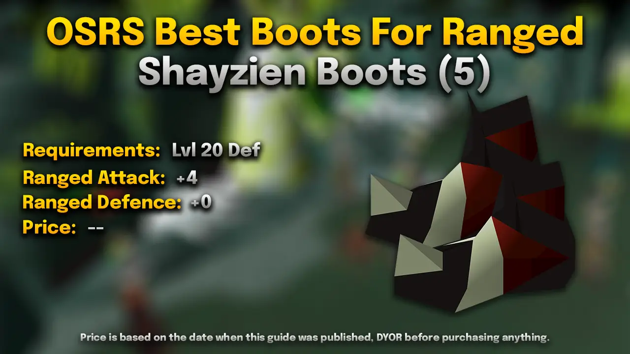 osrs shayzien boots for ranged