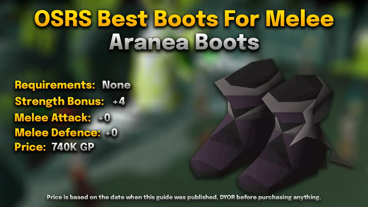 osrs aranea boots for melee