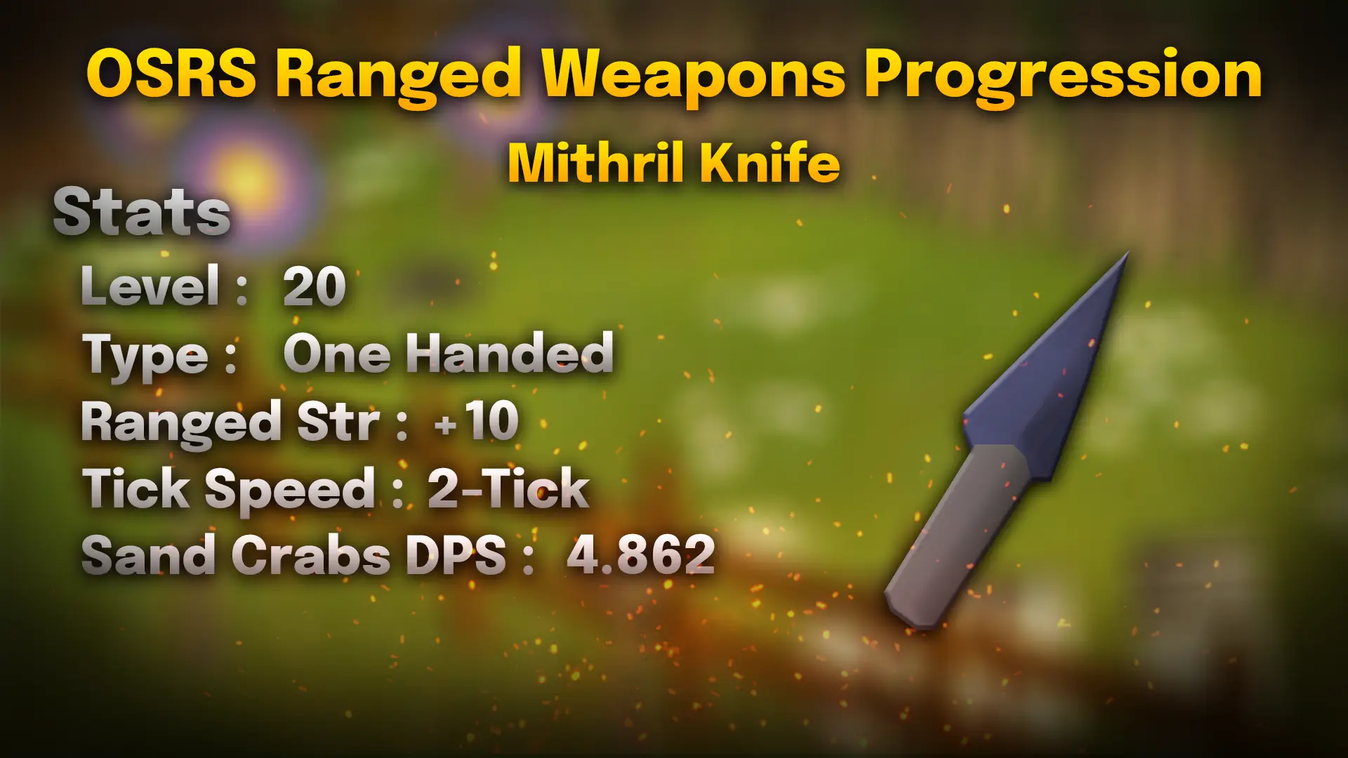 mithril knife.webp osrs mithril knife stats