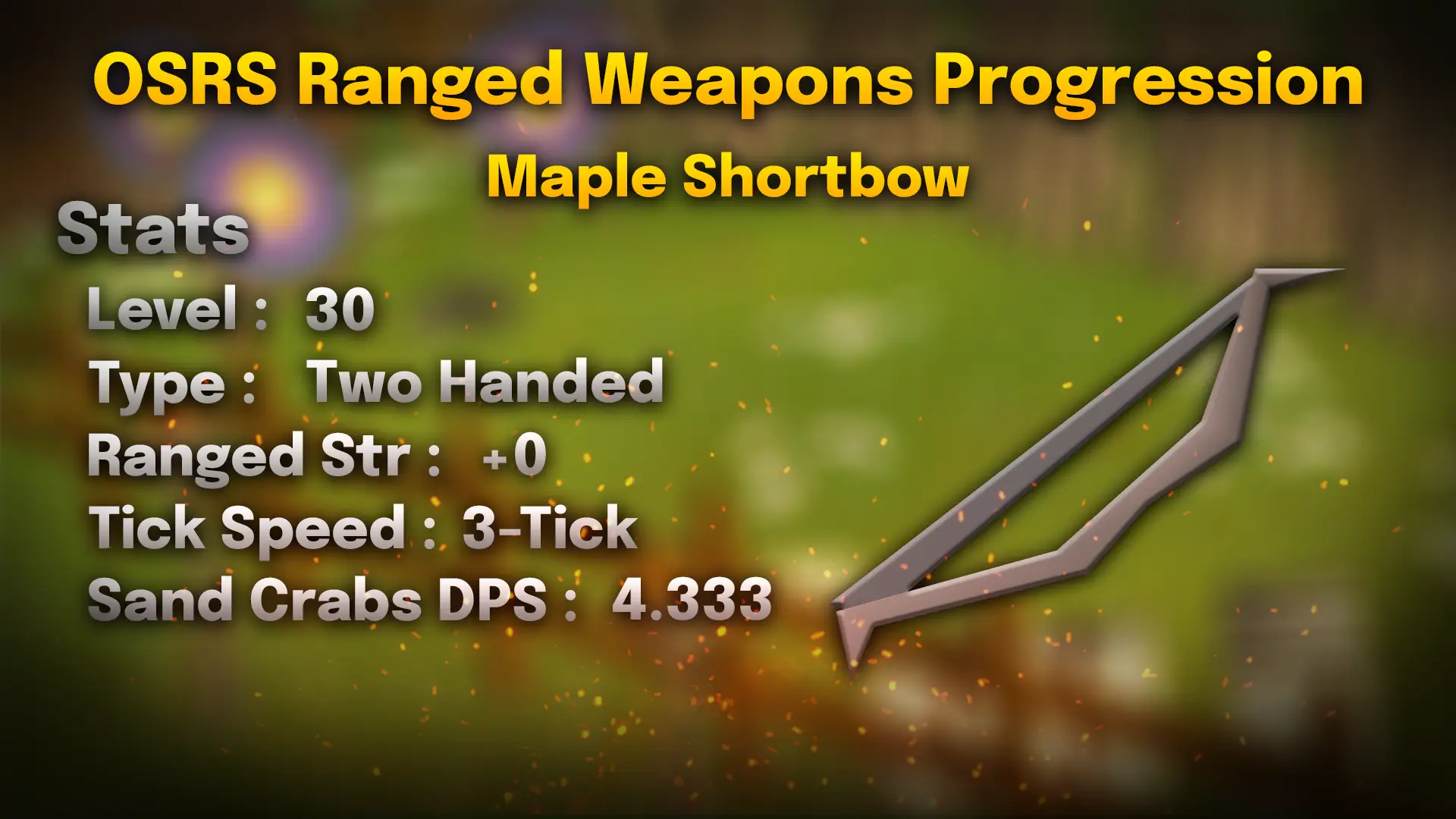 maple shortbow.webp maple shortbow stats