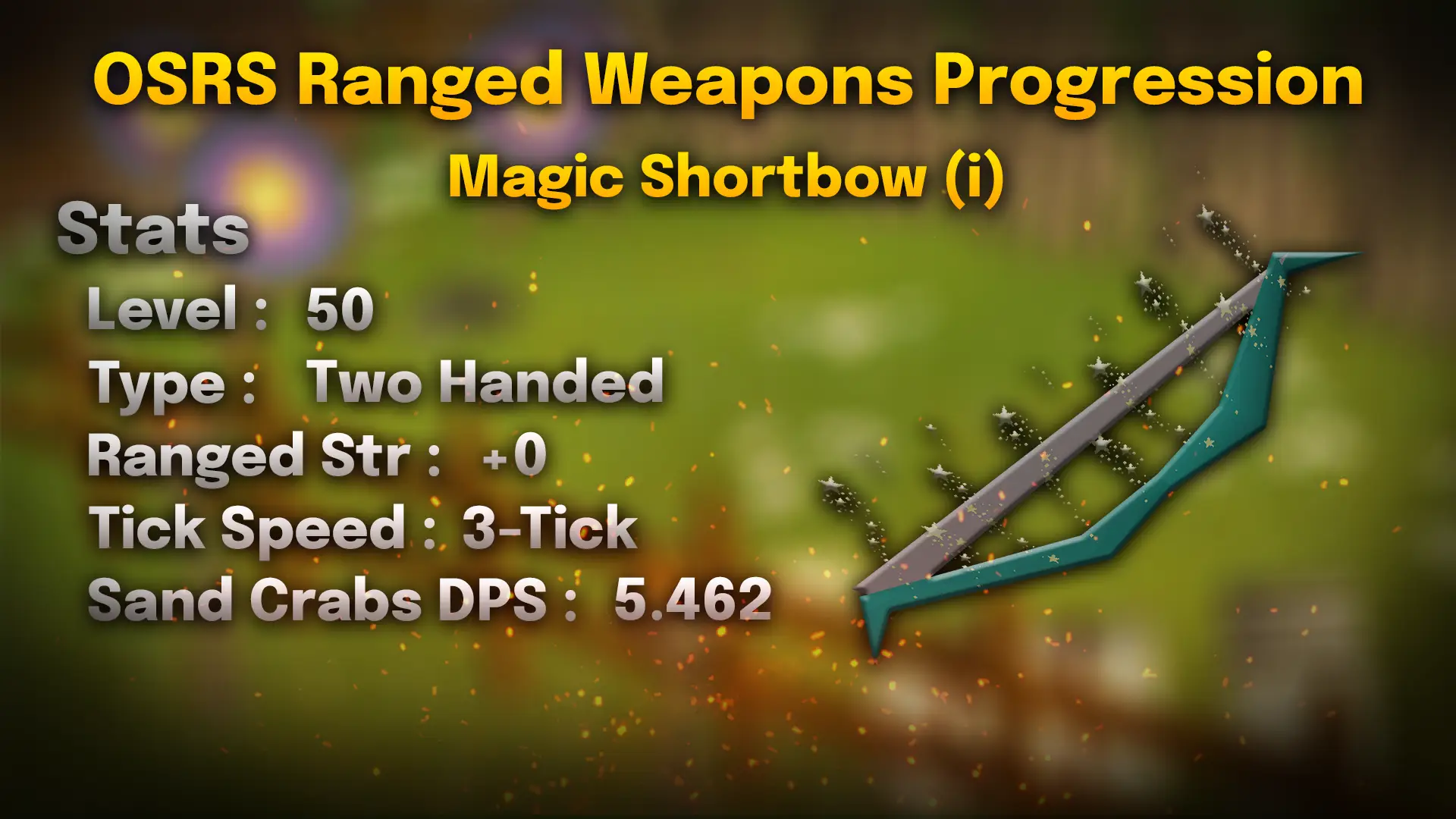 magic shortbow imbued stats