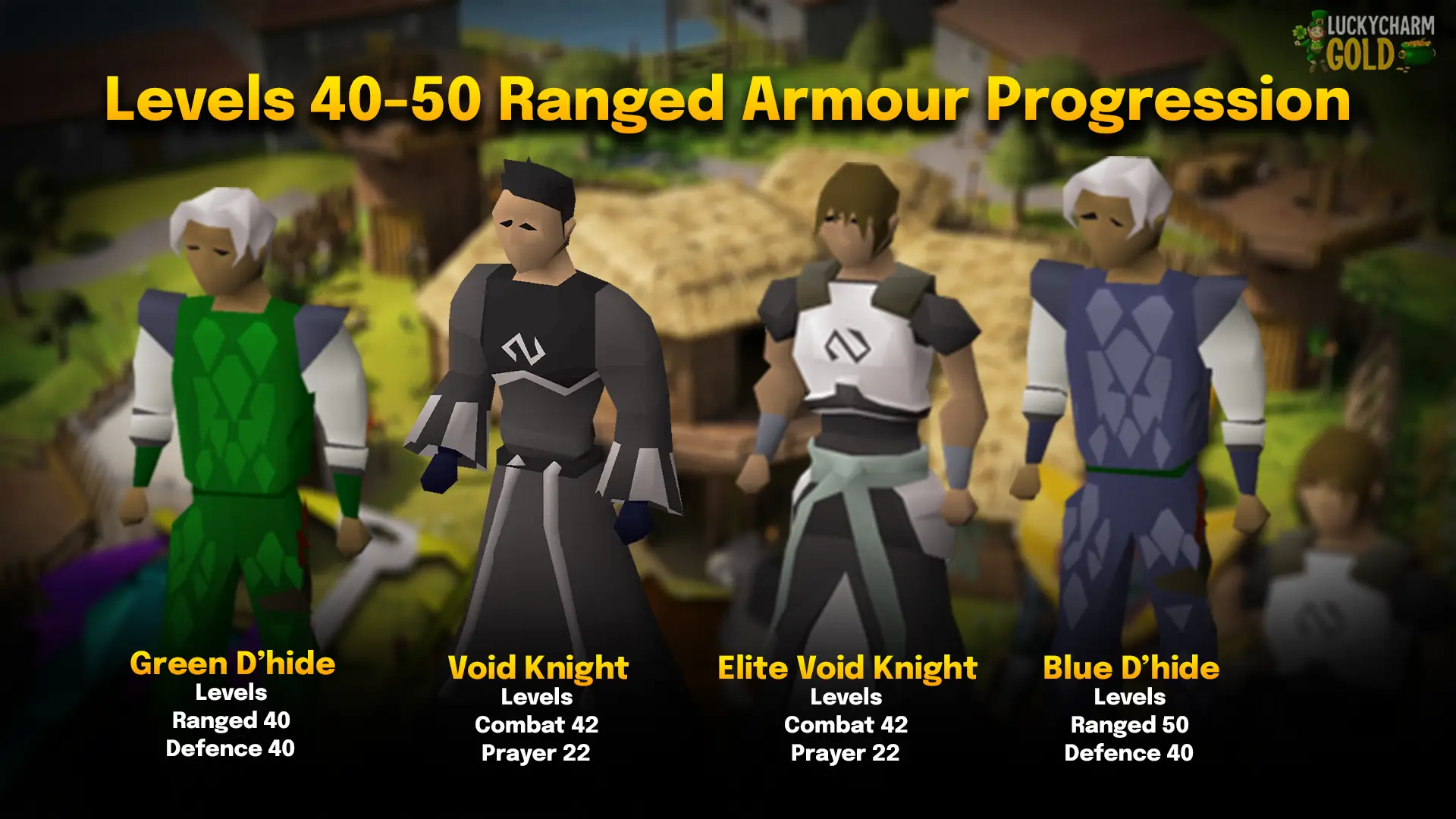 osrs ranged level 40 to 50 armour progression 
