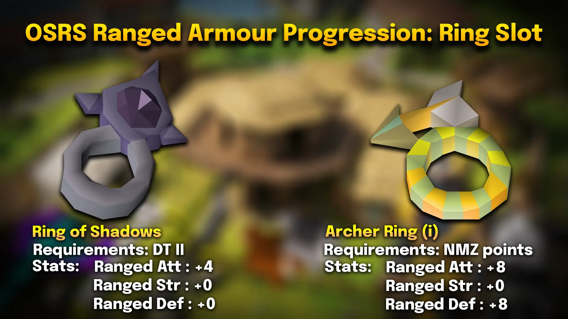 ring of shadows and archer ring imbued