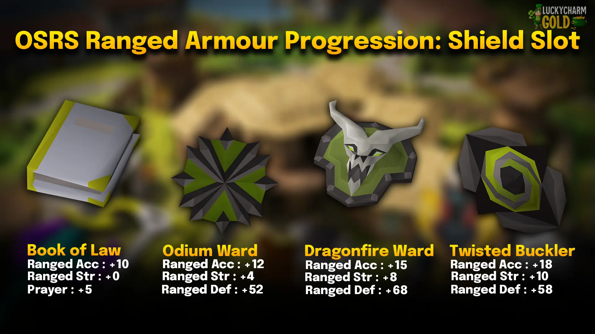 osrs ranged shiel slot stats