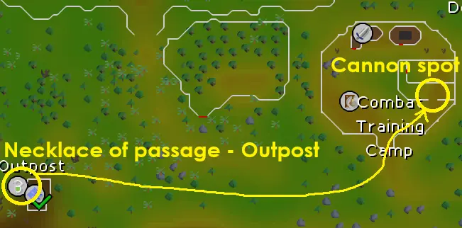 an image showing how to get to ogres in OSRS