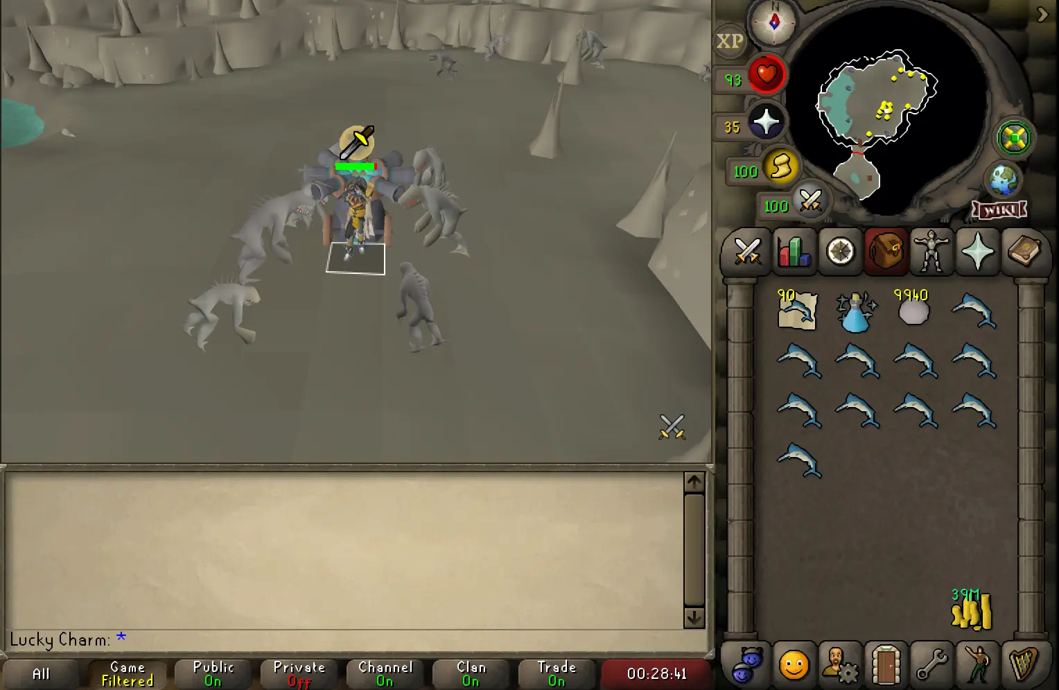 an image showing dagannoths cannon spot in OSRS