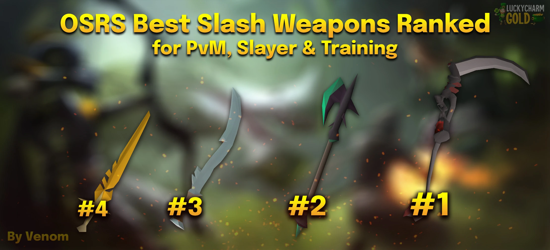 OSRS Best Slash Weapons Ranked In Order
