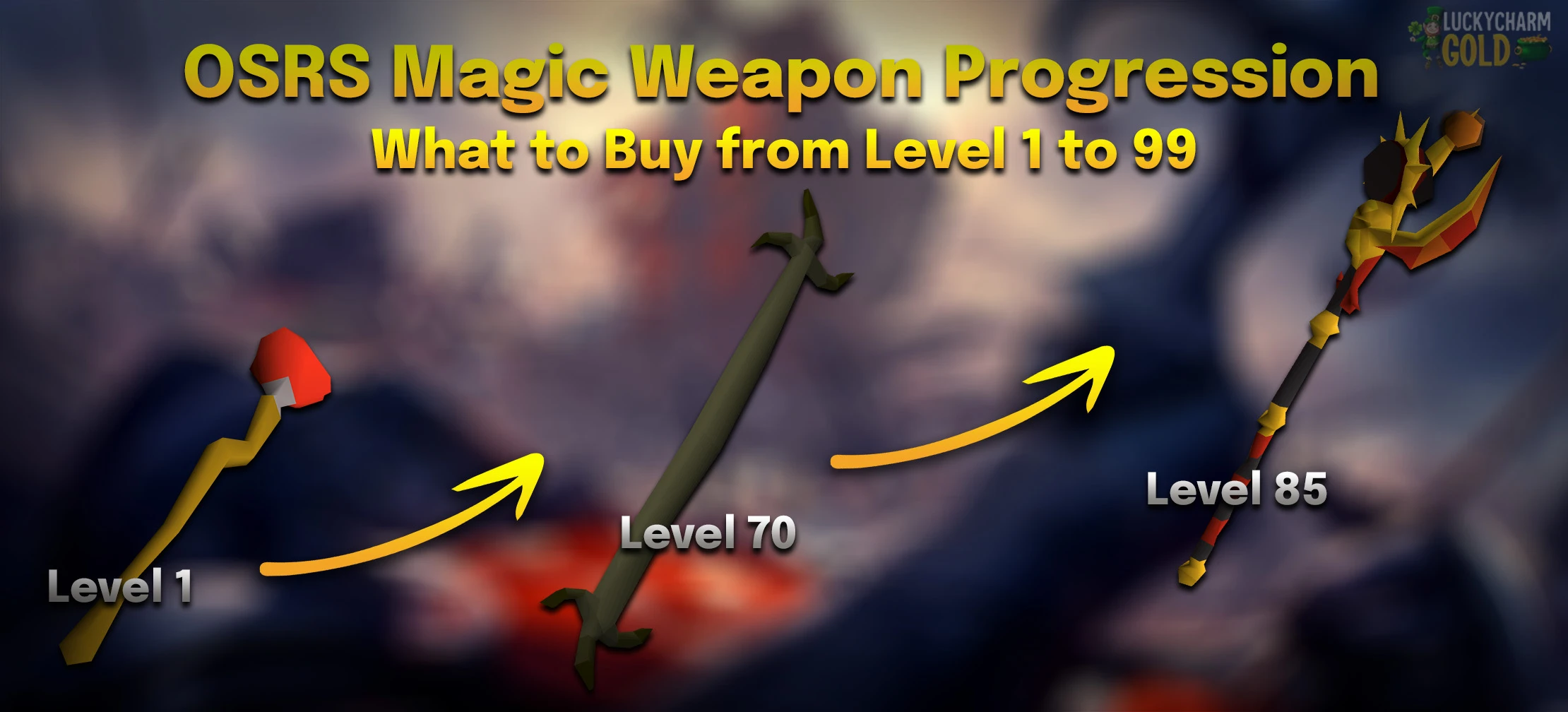 OSRS Magic Weapon Progression: What to Buy from Level 1 to 99