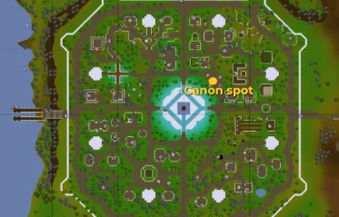 prifddinas cannon spot
