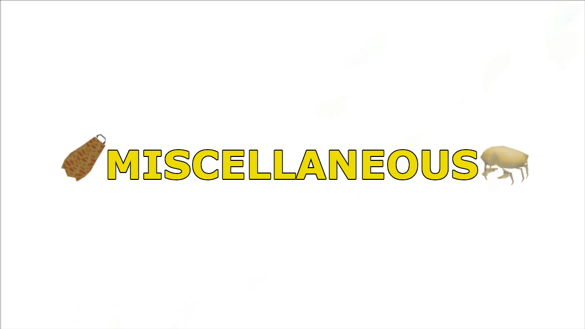 Miscellaneous