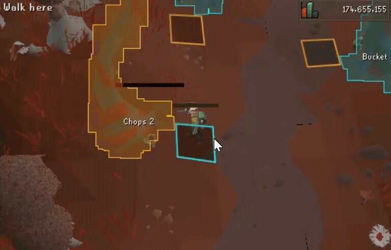 1 tick pullback method for chopping regular Bloodwood trees at Vampyrium.