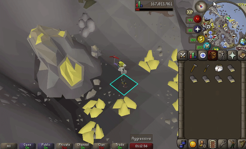mining sunstones from monolith the afk method giving only 15 xp 