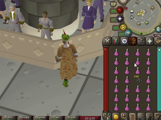 1-tick stamin potions method showcasing how to perform 1-tick actions while training herblore in osrs