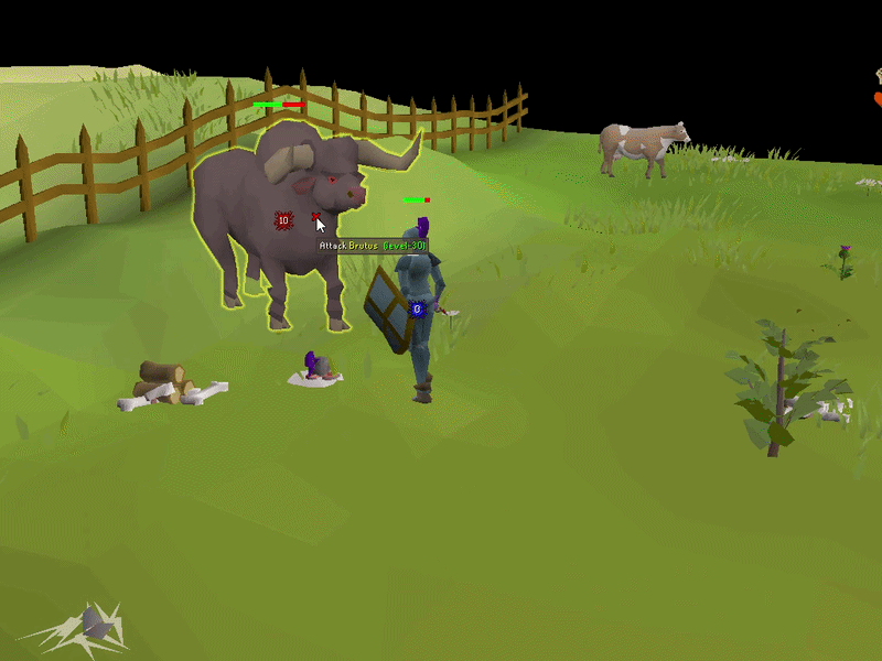 osrs brutus growls gif while attacking the player 