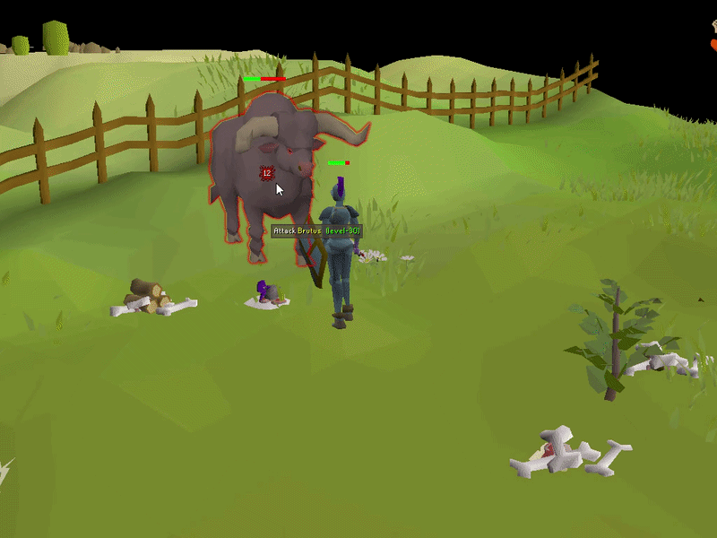 osrs brutus snorts during a fight with a player 