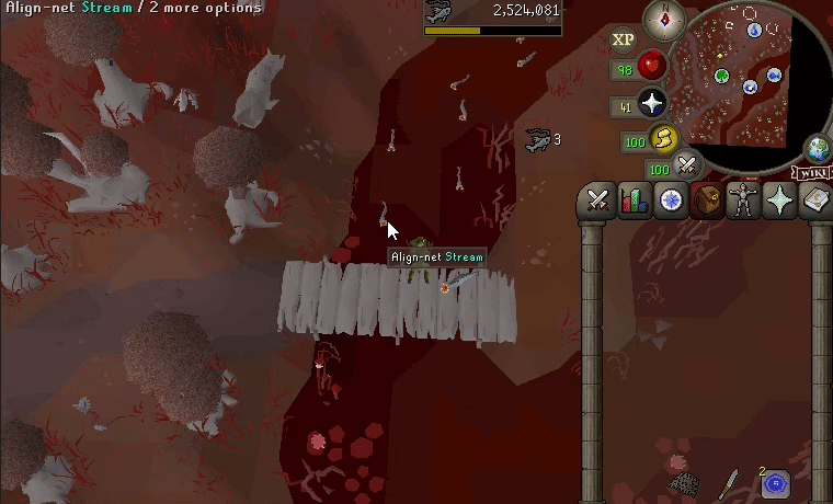 osrs leechfin fishing method gif