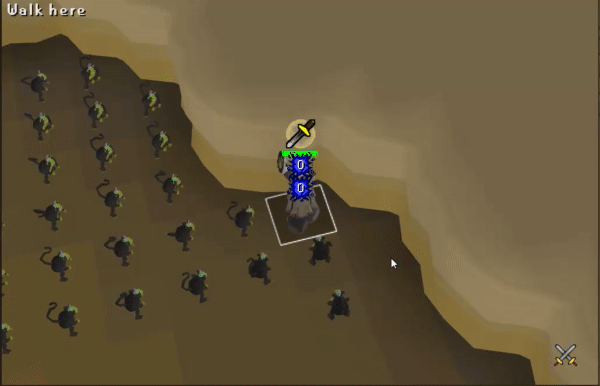 a gif showing a player throwing chinchompas